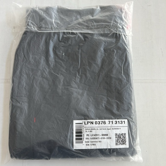 Fabletics Black Joggers with Red Accents - Picture 10 of 11